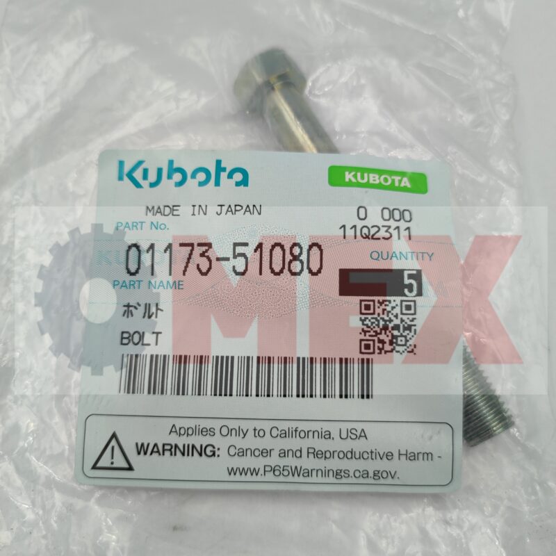 01173-51080 Śruba Kubota KX71