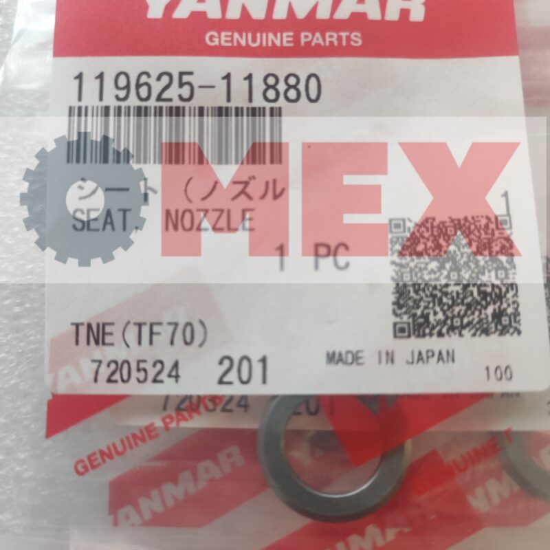 119625-11880 Uszczelka pod wtryskiwacz Yanmar 4TNV98-ZPTX
