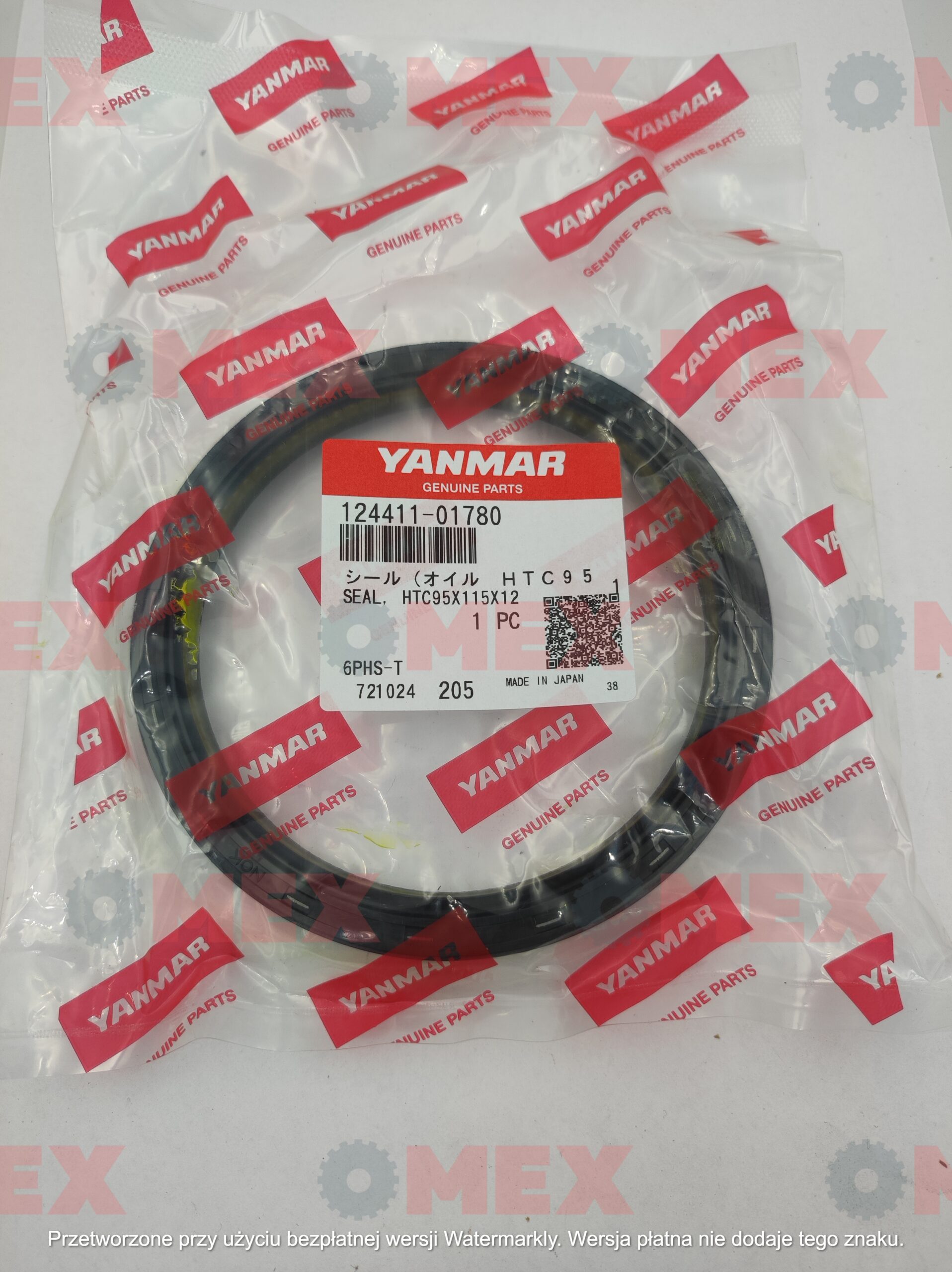 124411-01780 Uszczelniacz wału tył Yanmar 4TNV98