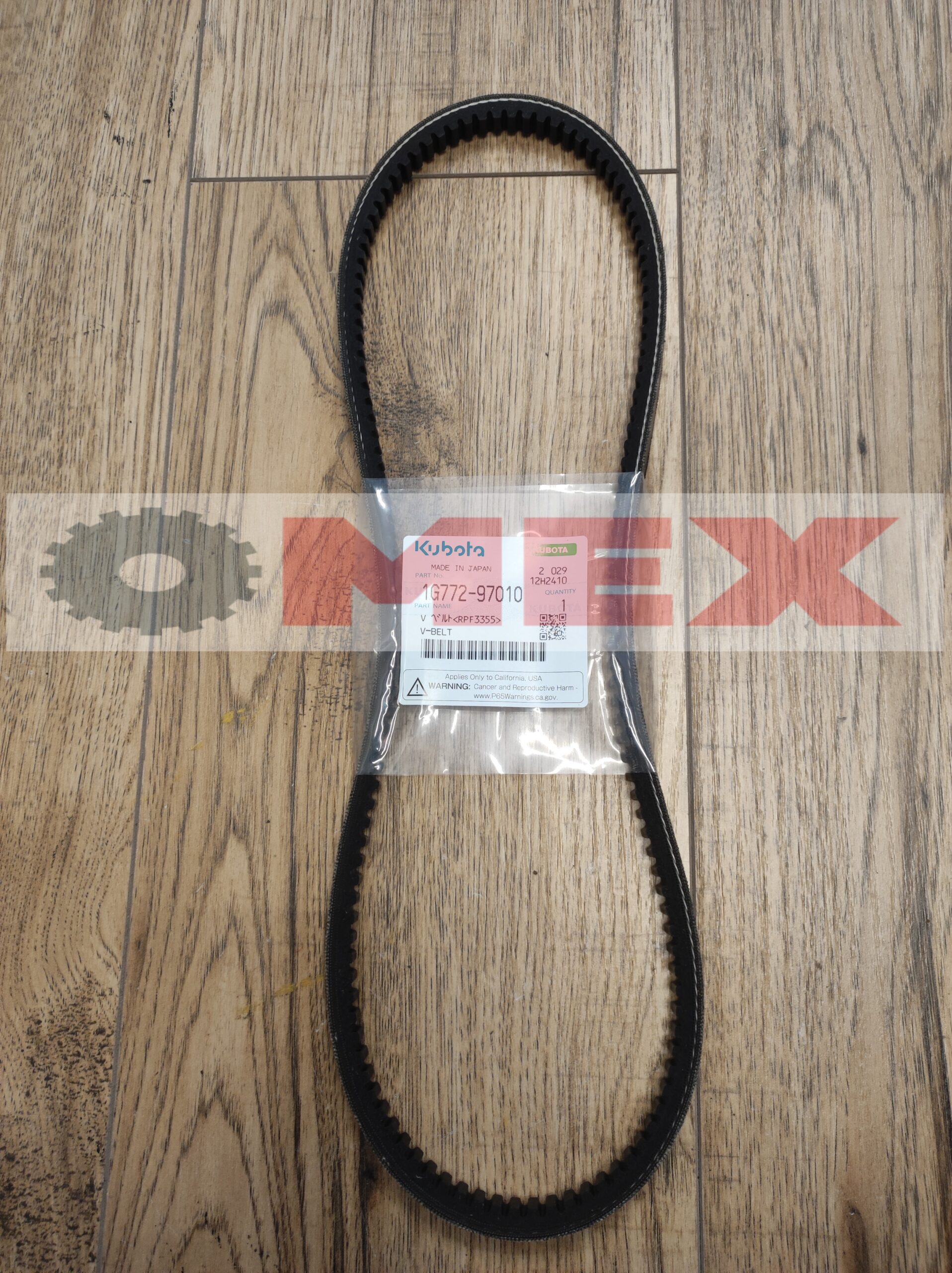 1G772-97010 Pasek klinowy alternatora Kubota KX085-5